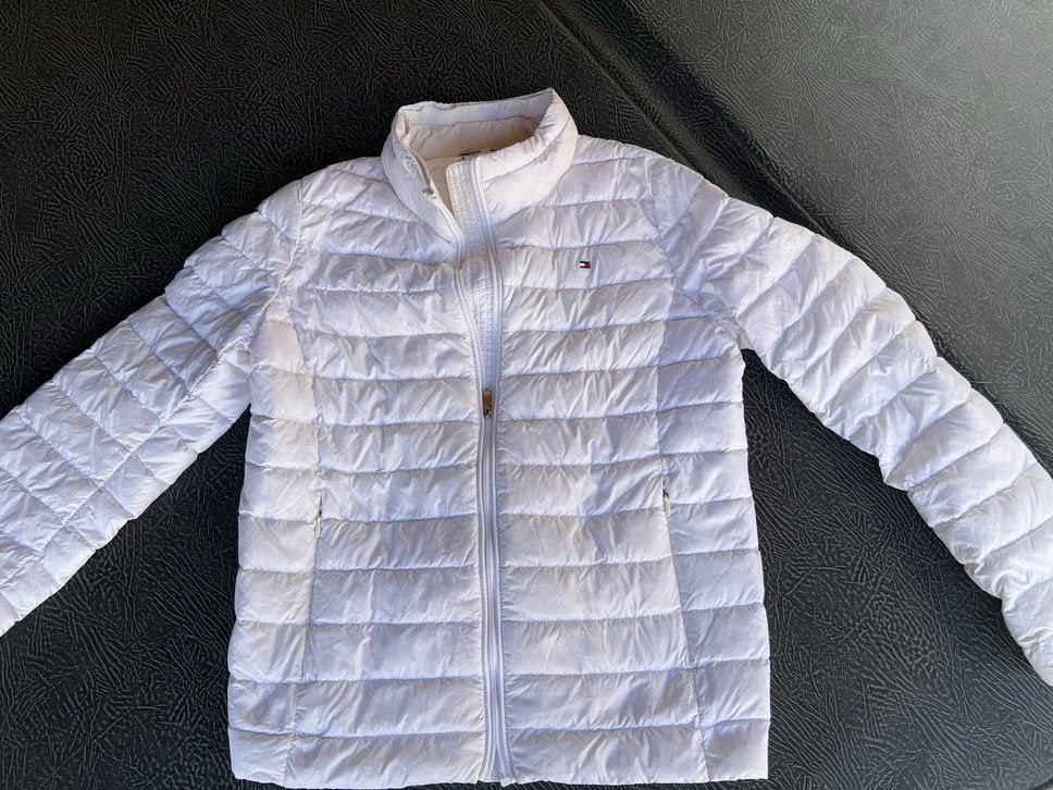 Tommy Hilfiger Witte Puffer Jas - Maat XXS, Ophalen of Verzenden, Zo goed als nieuw, Maat 34 (XS) of kleiner, Wit