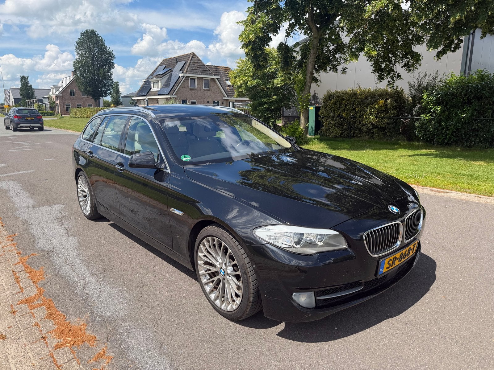 BMW 5-Serie 535D nw ketting Pano  2012 Zwart, Auto's, Automaat, 2993 cc, 2000 kg, Zwart