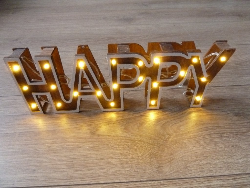 leuk HAPPY lampje, Ophalen, Gebruikt, Lamp