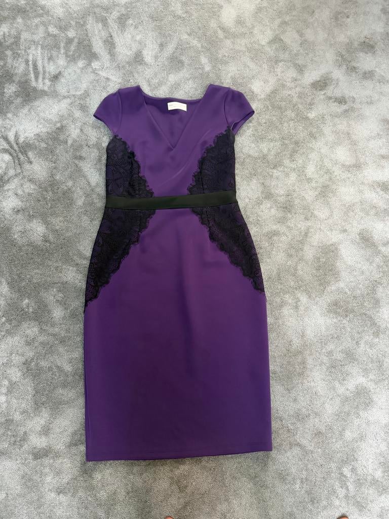 Dorothy Perkins paarse jurk met kant, Kleding | Dames, Jurken, Maat 38/40 (M), Paars, Ophalen of Verzenden, Zo goed als nieuw