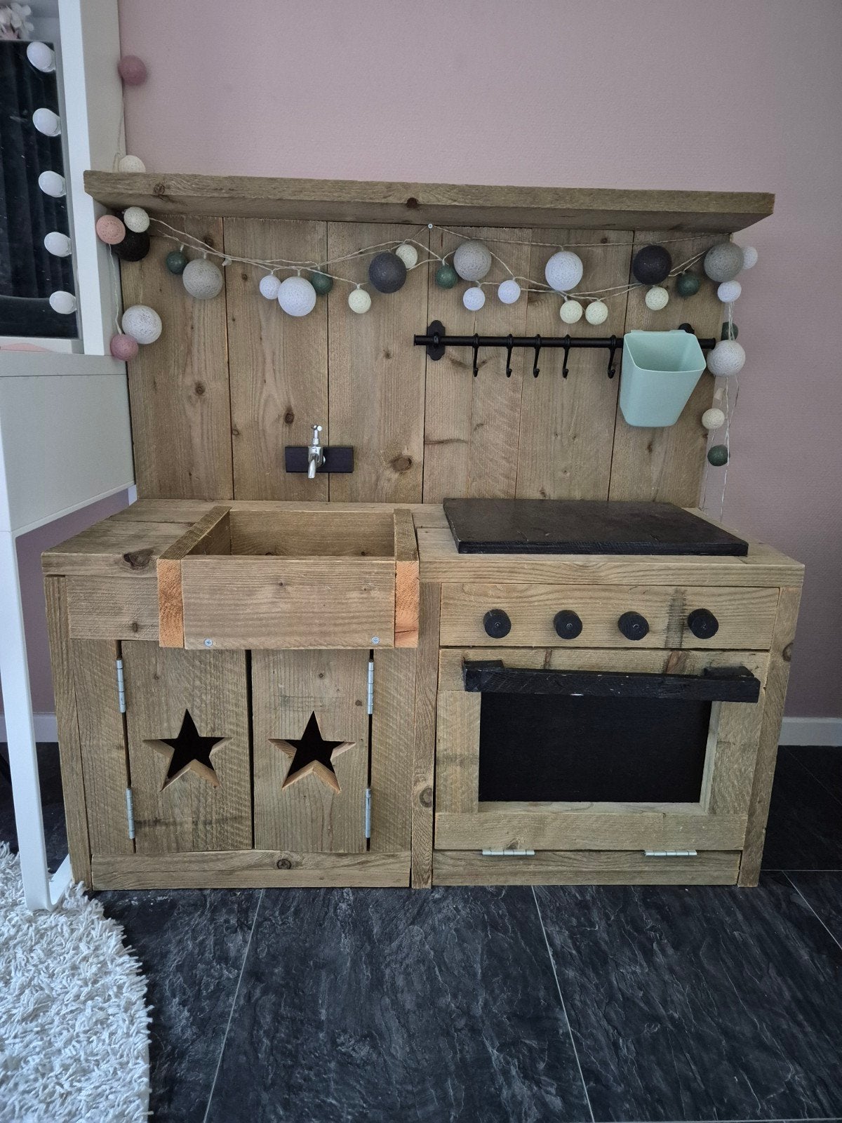 Houten Speelkeuken - Handgemaakt en Duurzaam, Ophalen, Zo goed als nieuw, Hout, Speelkeuken