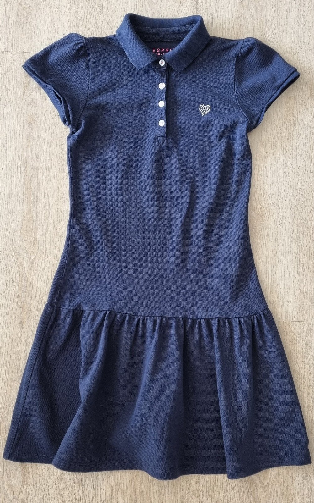 Esprit Donkerblauwe Zomerjurk Mt 128-134, Meisje, Ophalen of Verzenden, Zo goed als nieuw, Jurk of Rok