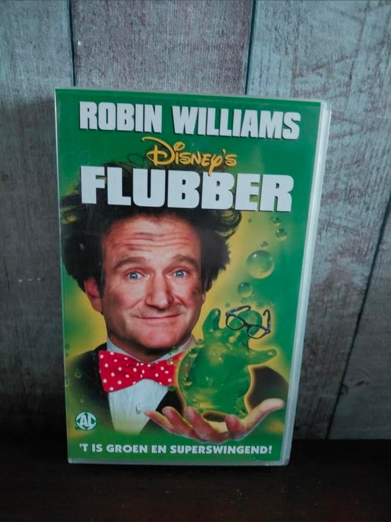 Disney Flubber videoband. Engels gesproken. Robin Williams, Cd's en Dvd's, Alle leeftijden, Ophalen of Verzenden, Gebruikt, Kinderprogramma's en -films