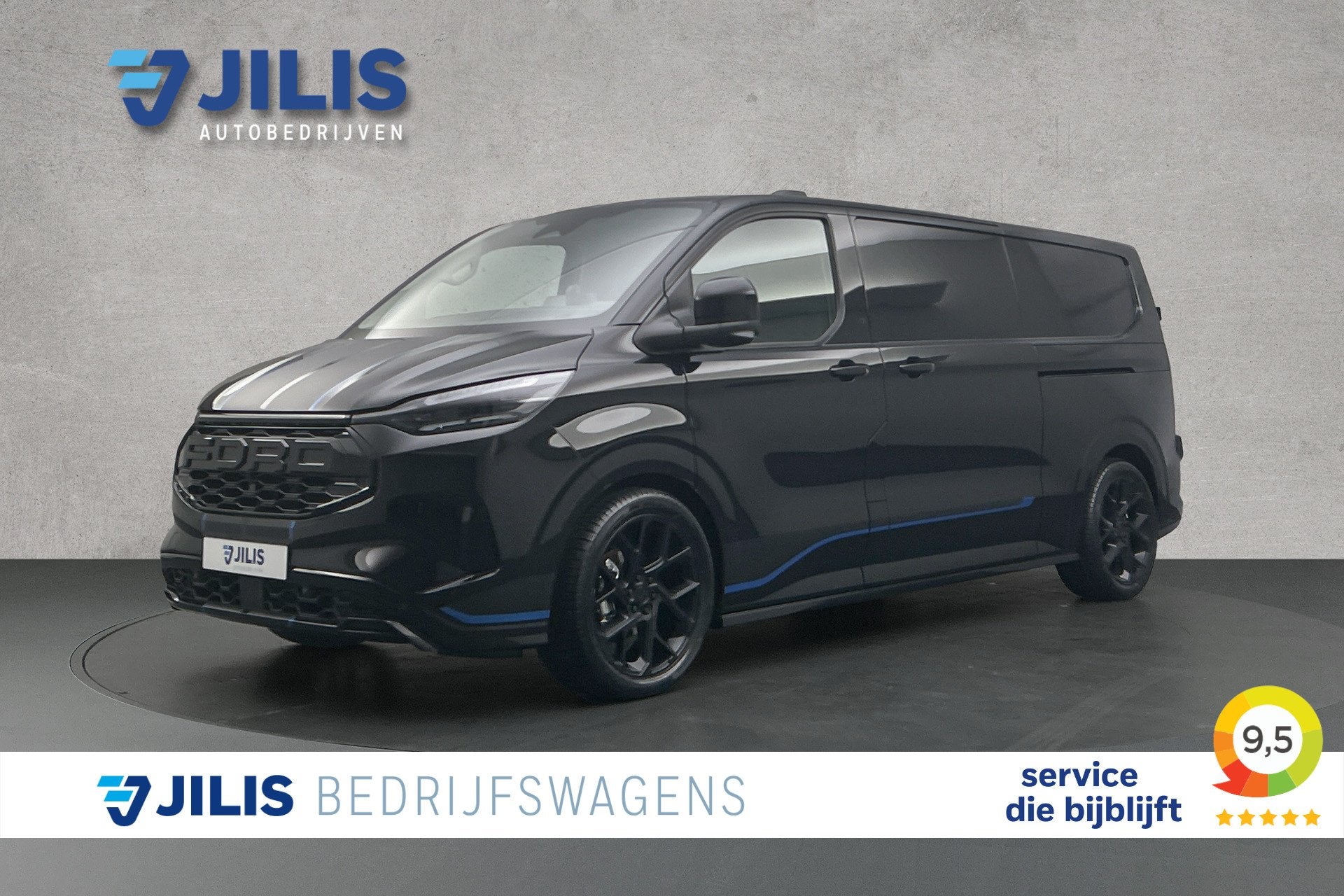 Ford E-Custom 340 L2 Raptor Sport Edition 71KWh | Lederen be, Auto's, Bestelauto's, Automaat, Gebruikt, Huisgarantie, Met garantie (alle)