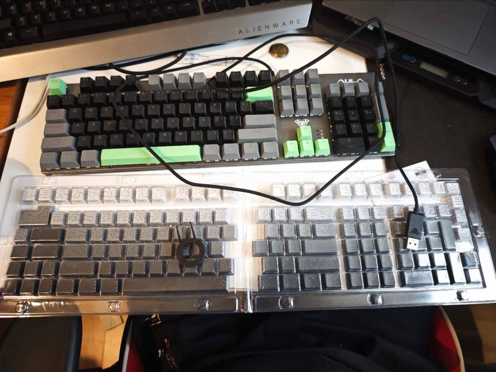 Aula F2068pro Gaming Toetsenbord - Mechanisch, RGB, Computers en Software, Gebruikt, Gaming toetsenbord, Ophalen of Verzenden