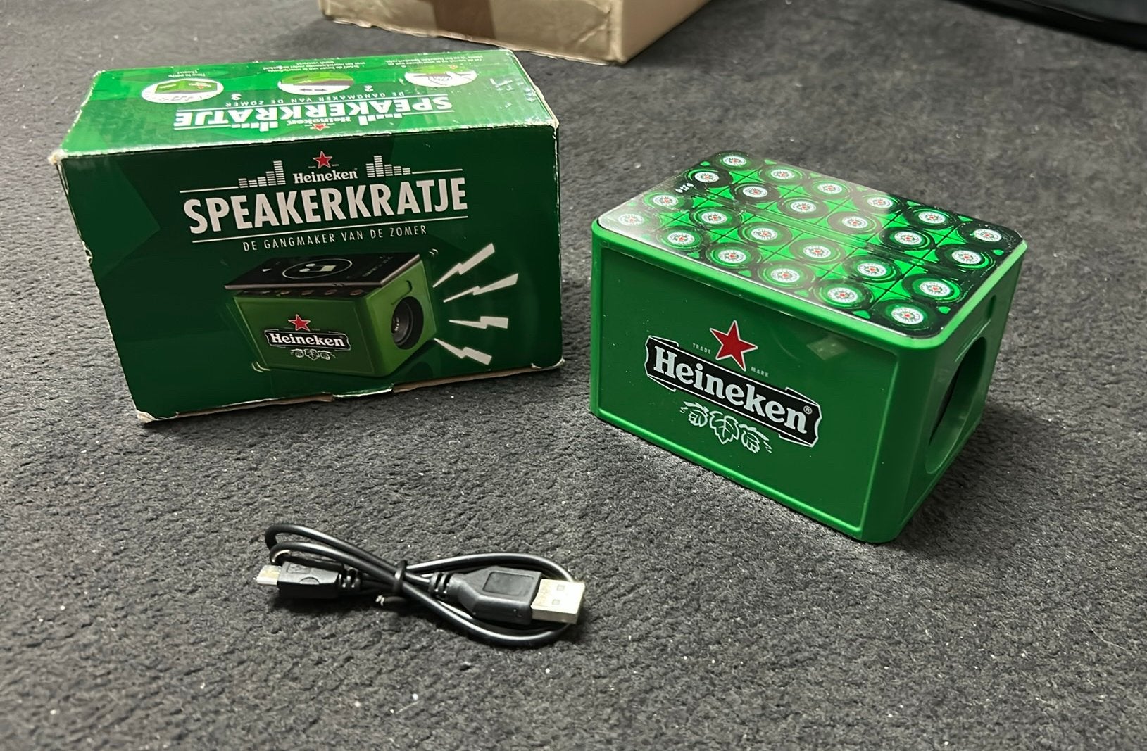 Heineken speaker kratje, Ophalen, Zo goed als nieuw, Heineken