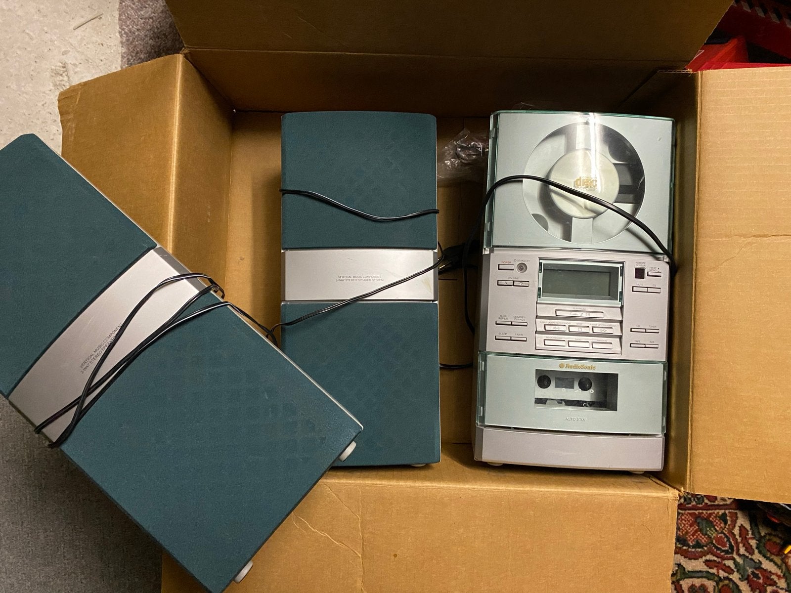 AudioSonic Stereoset, Gebruikt, Cassettedeck, Microset, Ophalen