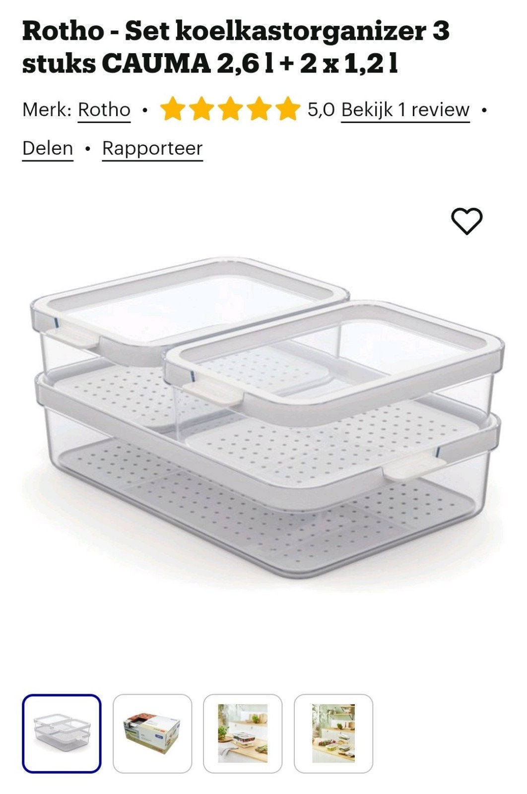 Koelkastorginazer koelkast bakjes, Ophalen, Nieuw
