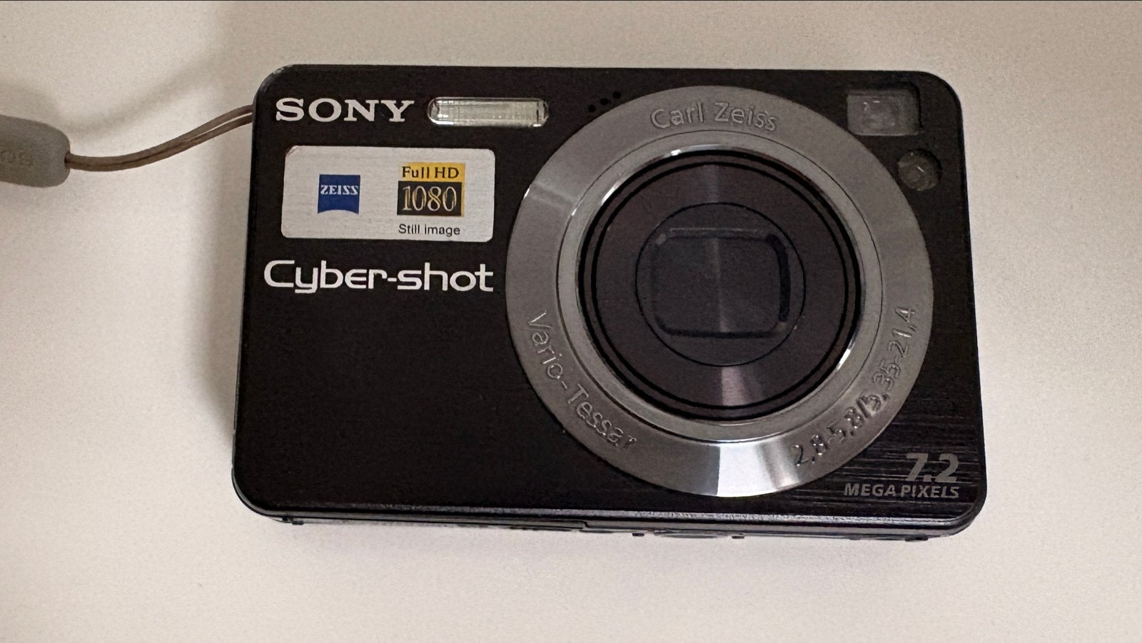 Sony Cyber-shot DSC-W115 7.2MP met accessoires, Ingebouwde flitser, Gebruikt, Ophalen of Verzenden, Compactcamera