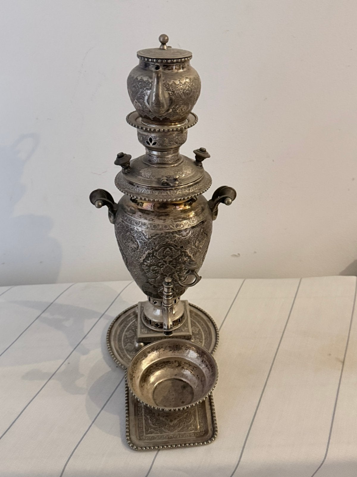 Te koop echte zilveren samovar, Antiek en Kunst, Ophalen of Verzenden, Zilver