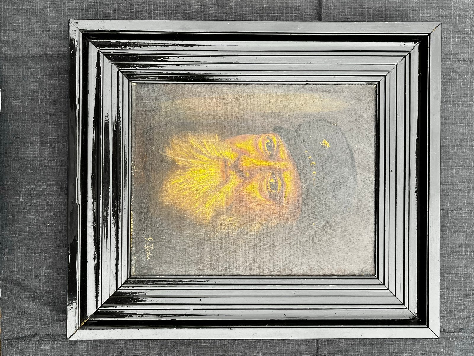 Olieverfschilderij: Portret van een man met baard, Ophalen, Doek, Portret of Personen, Gesigneerd