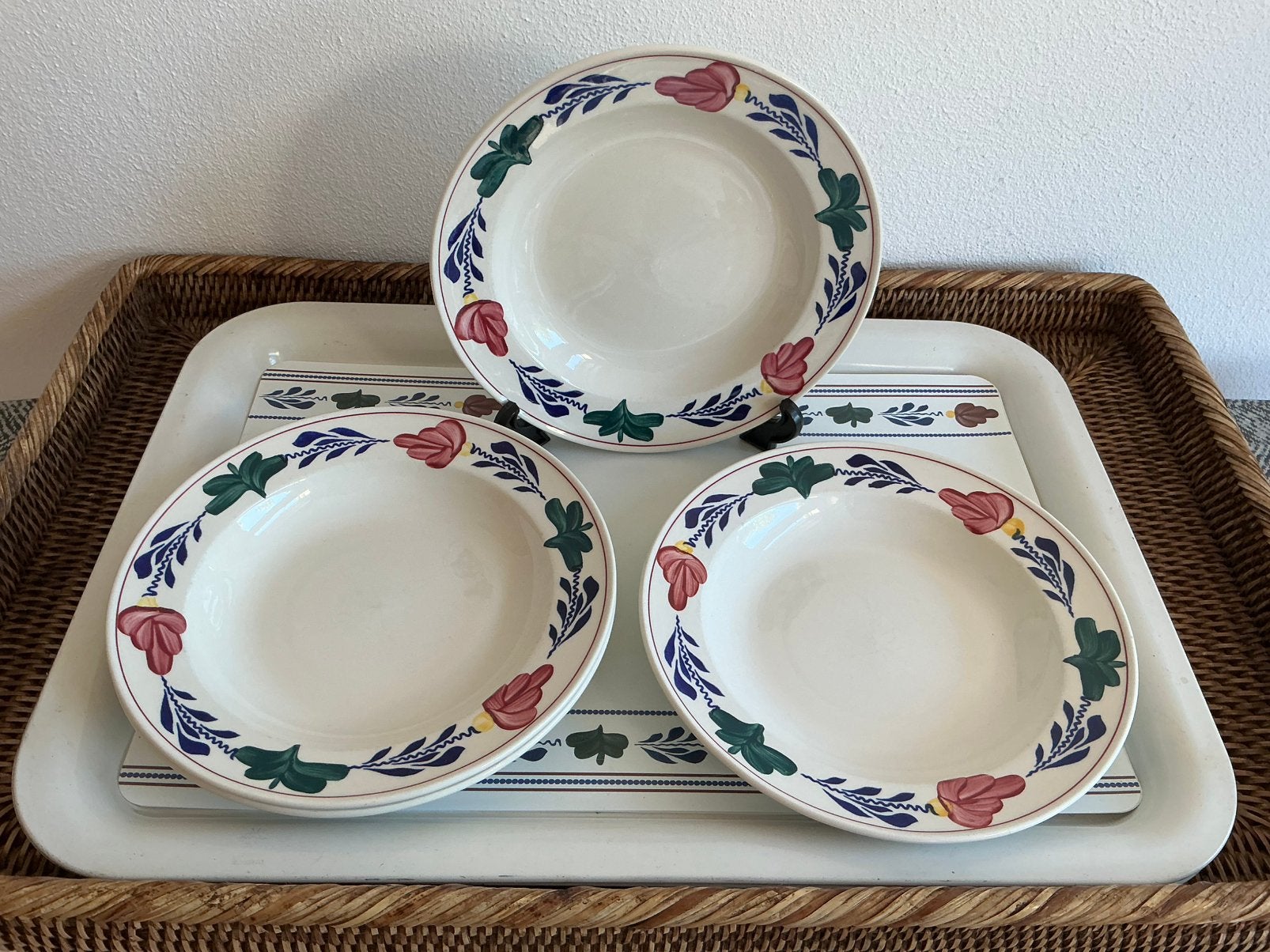 Boerenbont Boch België ( Soep/Pasta bord), Ophalen of Verzenden