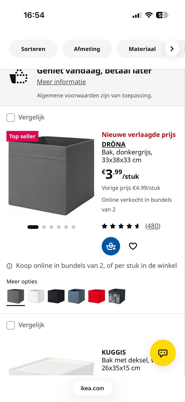Dröna bak 8x, Ophalen of Verzenden, Zo goed als nieuw, Kunststof