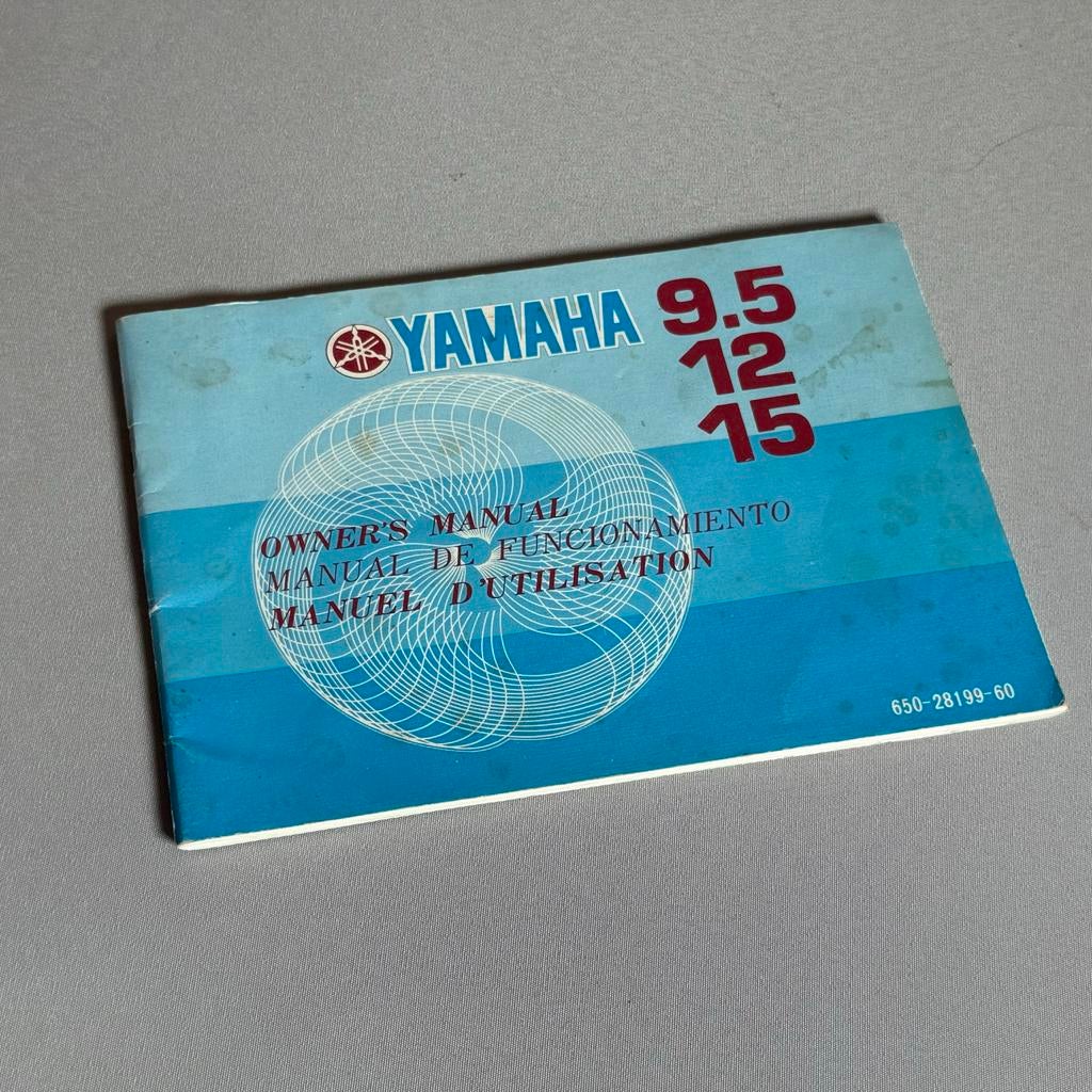 Yamaha Buitenboordmotor Handleiding 9.5, 12, 15 pk, Watersport en Boten, Bootonderdelen, Gebruikt, Motor en Techniek, Zeilboot of Motorboot