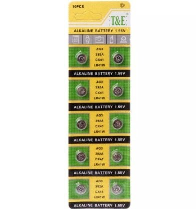 AG3 / LR41 Knoopcel Horloge Batterij - 392A L736 SR41SW CX41, Ophalen of Verzenden, Nieuw, Oplaadbaar