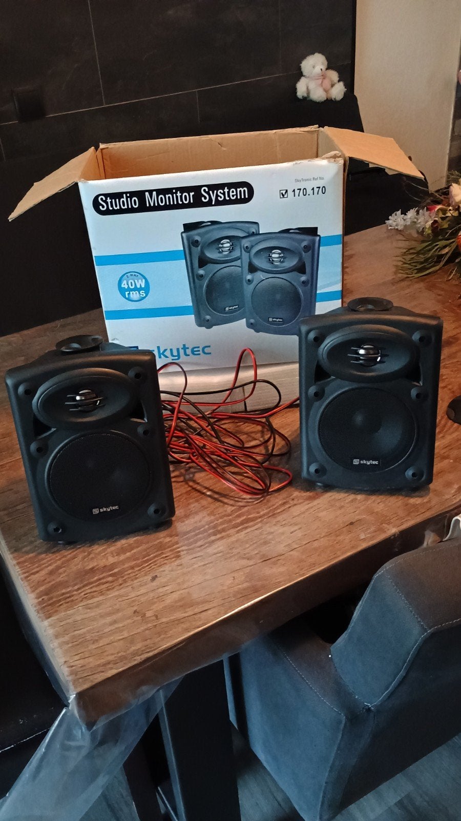 Skytec Studio Monitor Systeem luidsprekers, Studiomonitor, Gebruikt, AUX-ingang, Minder dan 60 watt