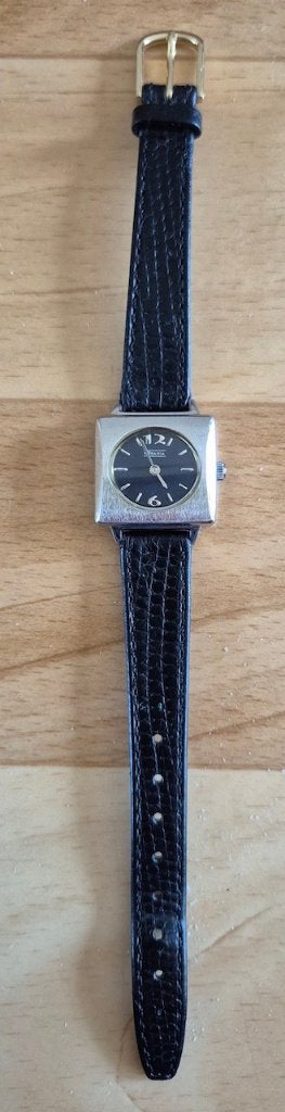 Rodania Quartz dameshorloge klassieke stijl., Overige merken, Leer, Staal, Polshorloge