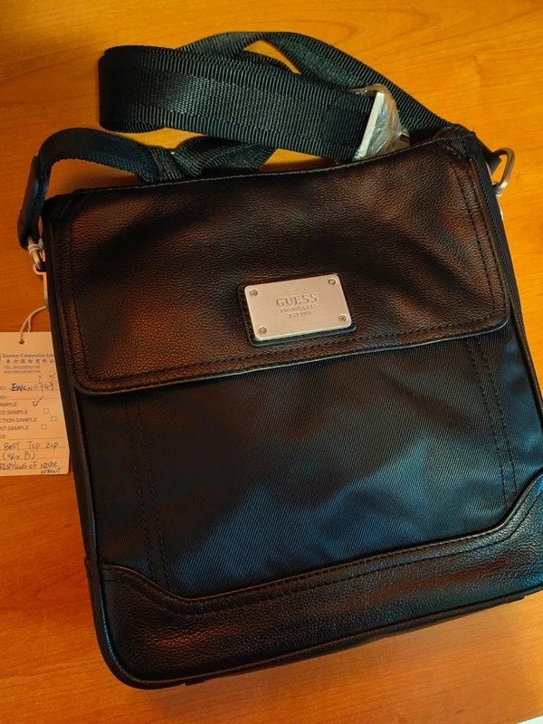 Guess heren tas, Ophalen of Verzenden, Nieuw, Zwart, Leer