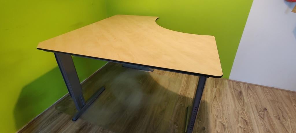 Bureau, kantoor model hoekburea, Huis en Inrichting, Bureaus, Ophalen, Gebruikt, 120 cm, 120 cm