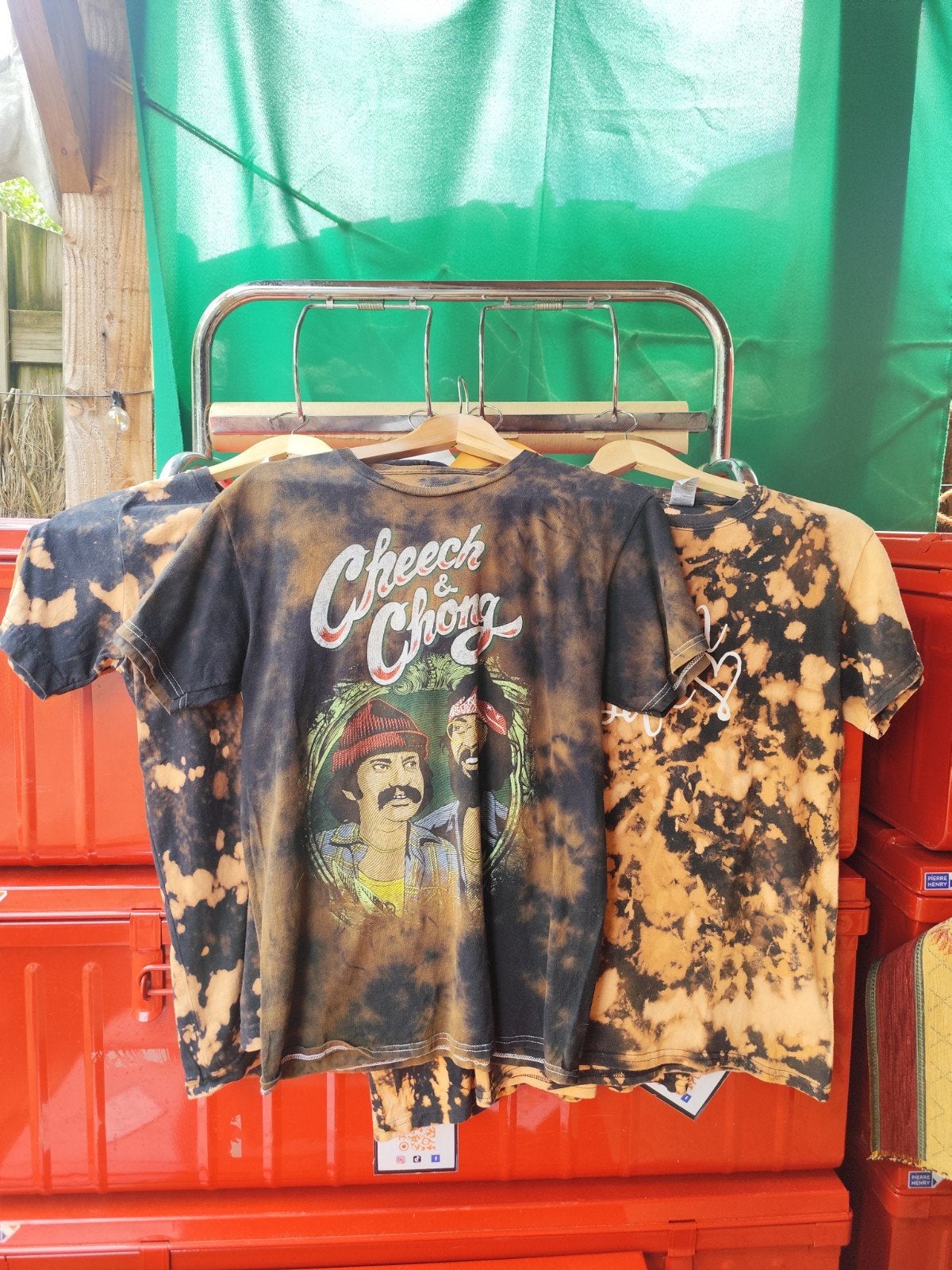 Hippie Vintage Tie Dye T-shirts - Maat S - Unieke items, Ophalen of Verzenden, Nieuw, Korte mouw