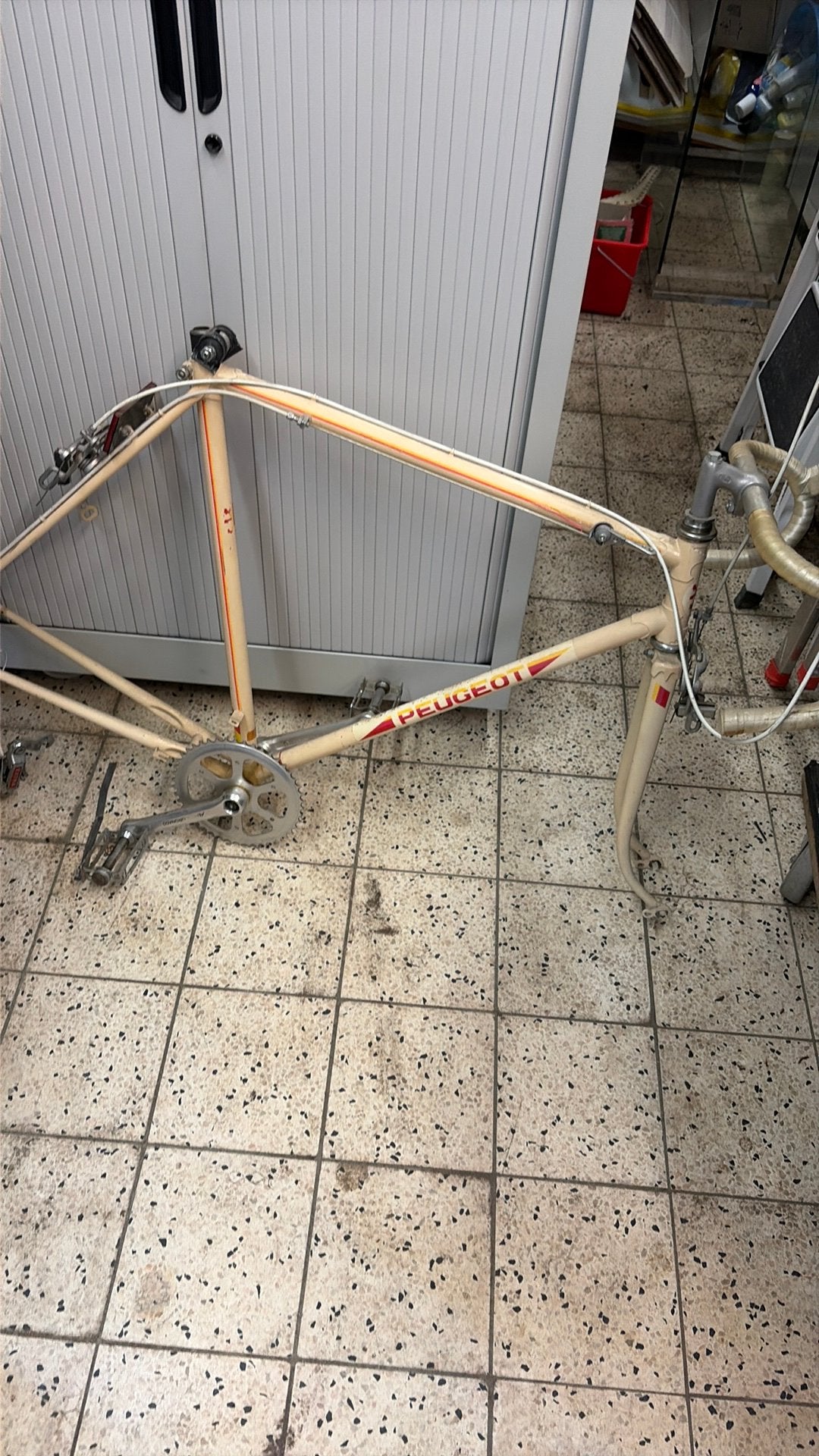 Race fiets frame Peugeot vintage, Ophalen, Zo goed als nieuw, Overige typen, Minder dan 2 meter