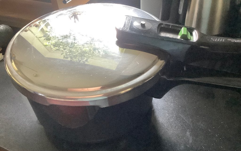 Silit Silargan Snelkookpan 4,5 liter, Snelkookpan, Gebruikt, Met deksel, Ophalen of Verzenden