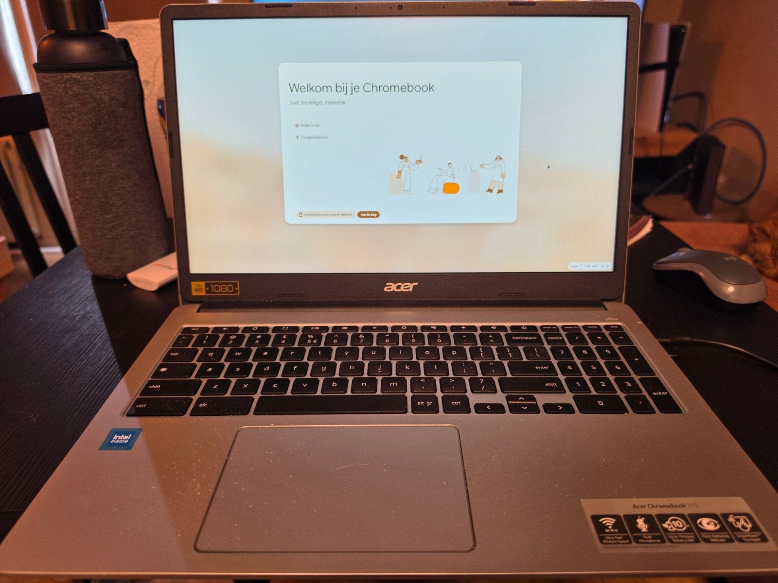 Acer Chromebook 315 - 64GB opslag, 4GB RAM, 15.6 inch, 15 inch, 64 GB, Ophalen of Verzenden, Acer