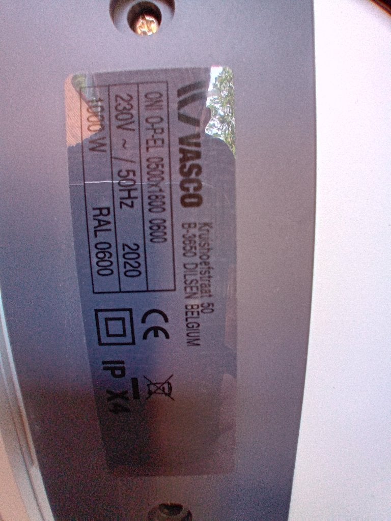 Elektrische verwarmingsplaat, Ophalen, 30 tot 80 cm, Radiator, Zo goed als nieuw
