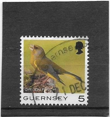 Guernsey 2021 Birds - Green Finch 5p, Verzenden, Gestempeld