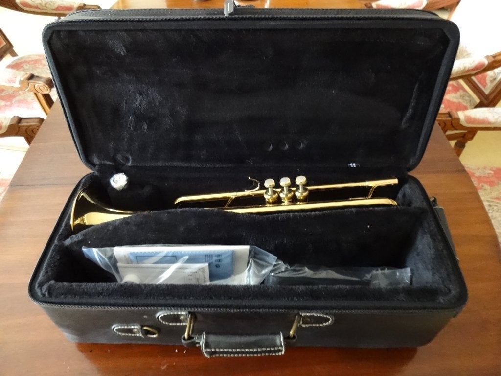 Yamaha Custom Z trompet, Muziek en Instrumenten, Ophalen of Verzenden, Zo goed als nieuw, Bes-trompet, Met koffer