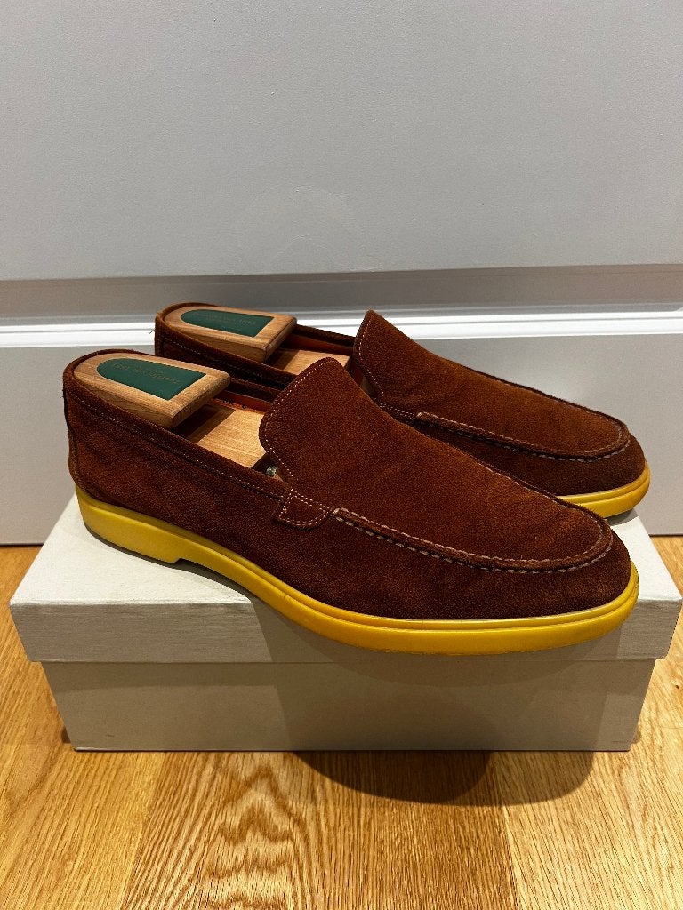 Santoni Loafer | 43 / UK 8 | (420), Loafers, Bruin, Verzenden, Zo goed als nieuw