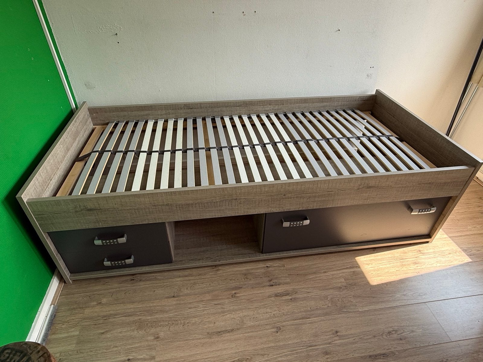 Kajuitbed met lades en opbergruimte 90x200, Huis en Inrichting, Slaapkamer | Bedden, Ophalen, 90 cm, Zo goed als nieuw, 200 cm