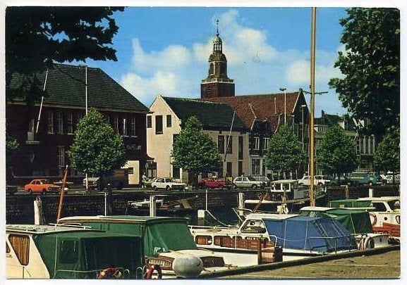 Vlaardingen - Oude Haven met zicht op Grote Kerk, Ophalen of Verzenden, Gelopen, Zuid-Holland