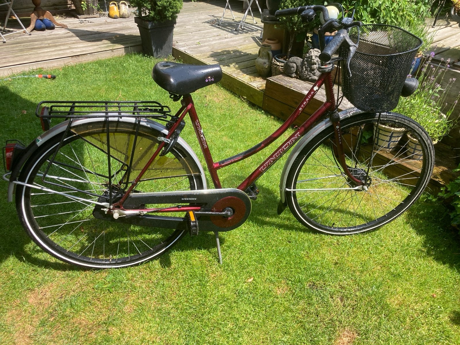 Union Strada Damesfiets met mandje, Overige merken, Velgrem, Versnellingen, Ophalen of Verzenden