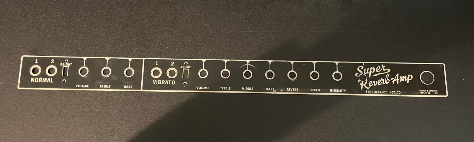 Fender Super Reverb 1964 faceplate origineel! Vintage, Muziek en Instrumenten, Instrumenten | Onderdelen, Ophalen of Verzenden