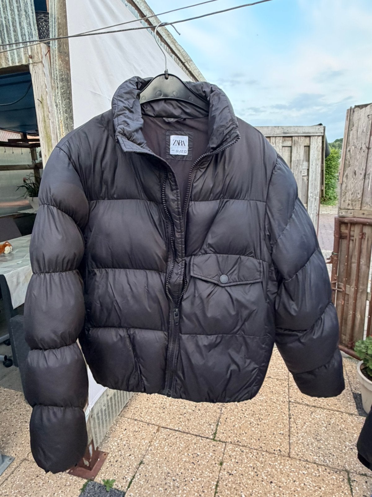 Zara winterjas, Kleding | Dames, Ophalen of Verzenden, Zo goed als nieuw, Maat 36 (S), Zwart