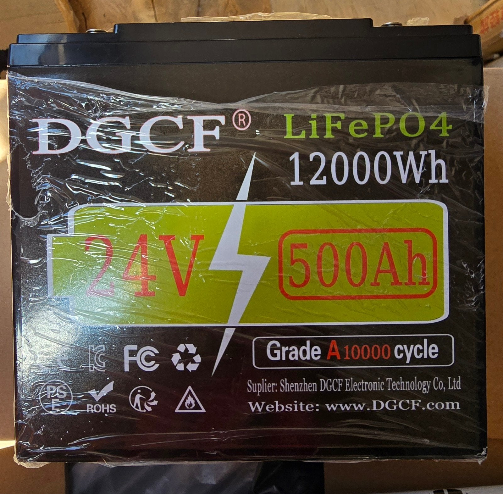 DGCF LiFePO4 Accu 24V 500Ah 12000Wh - Nieuw, Ophalen of Verzenden