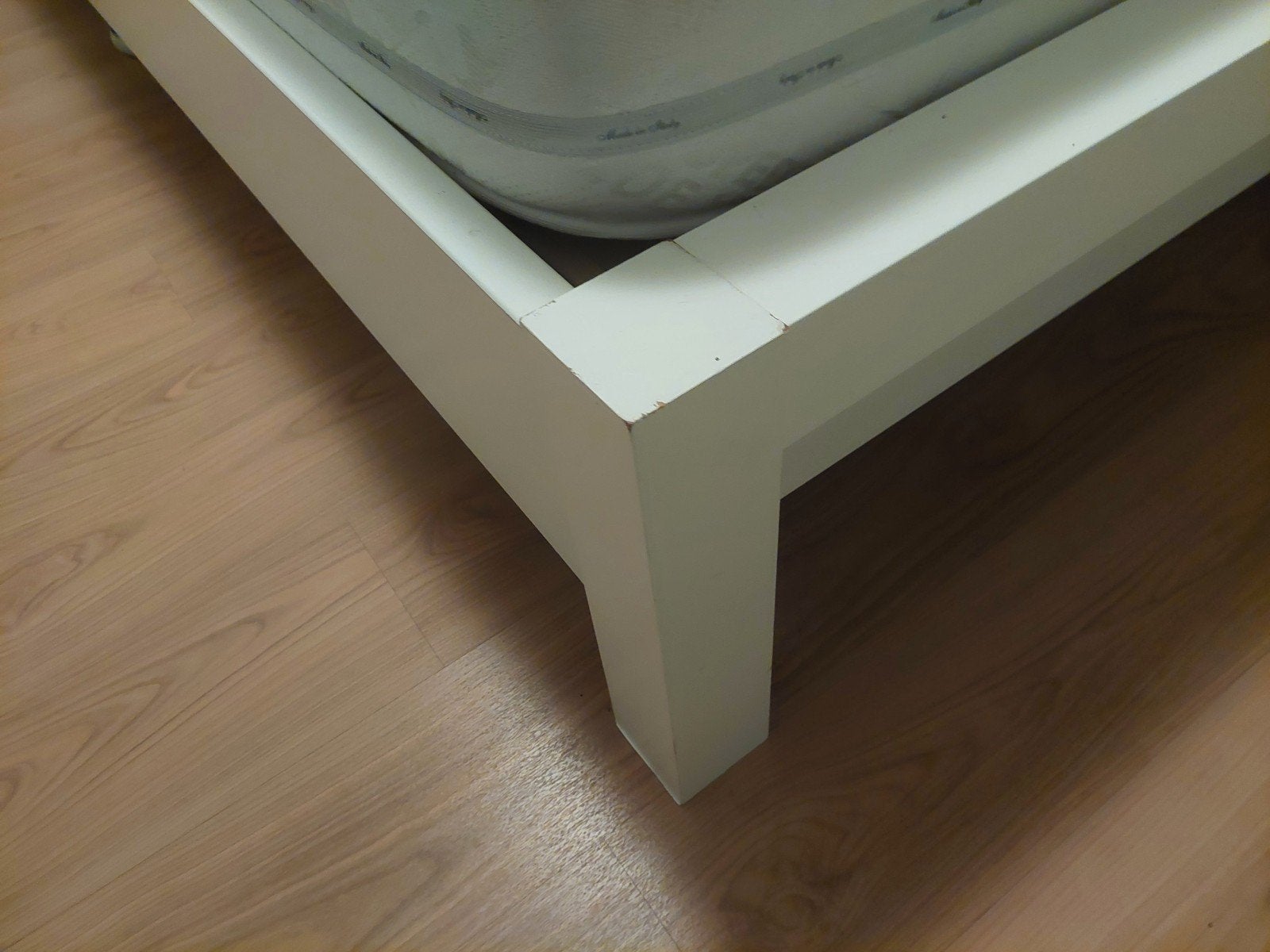 Witte twijfelaar met matras, Ophalen, Gebruikt, Wit, 140 cm