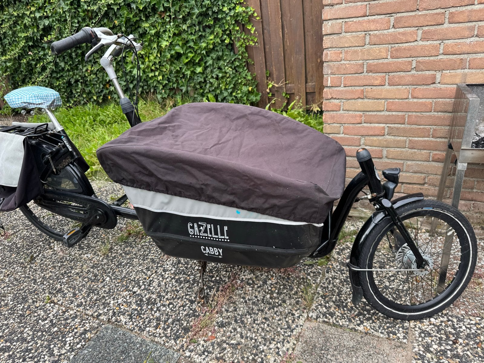 Gazelle Cabby bakfiets - Ideaal voor kinderen en boodschappe, Fietsen en Brommers, Fietsen | Bakfietsen, Ophalen, Gebruikt, Opvouwbaar