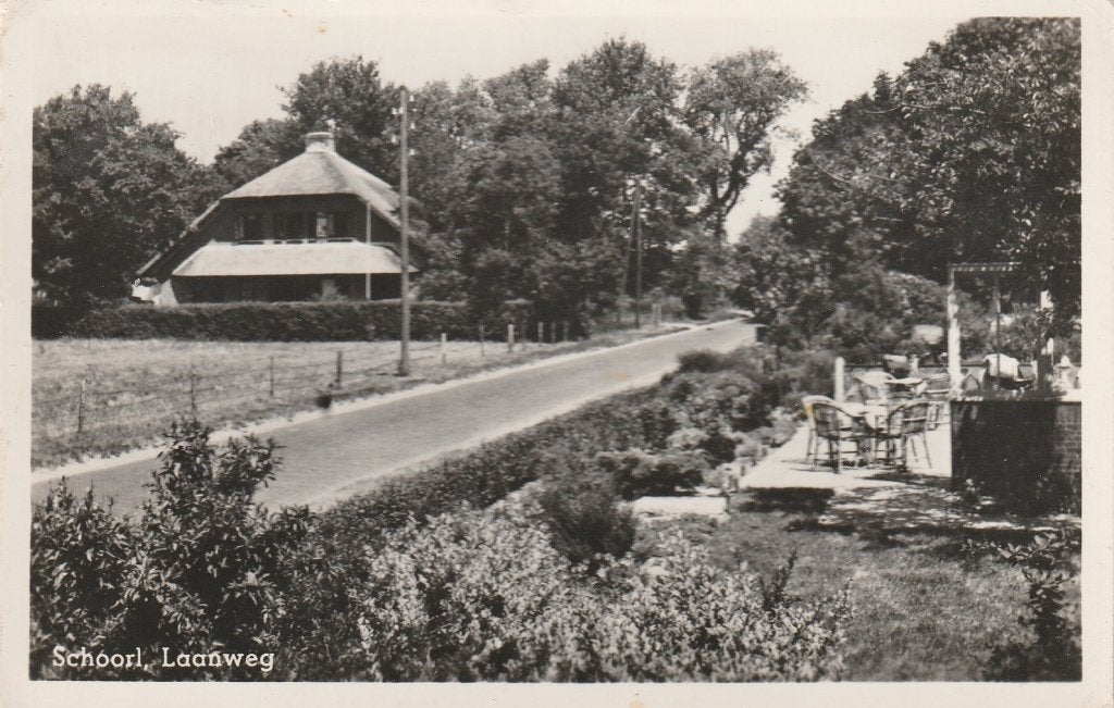 Schoorl    Laanweg, Ophalen of Verzenden, 1940 tot 1960, Ongelopen, Noord-Holland