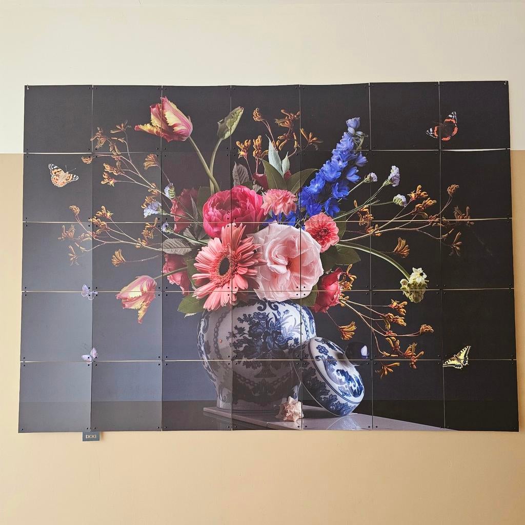 IXXI wanddecoratie stilleven met bloemen, Ophalen of Verzenden, Zo goed als nieuw, Zwart, Decoratieobject