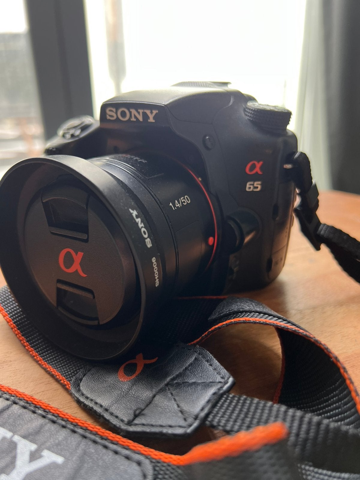 Sony Alpha SLT-A65 + Sony 50mm F1.4 SAL50F14 – A-mount, Ophalen, Zo goed als nieuw, Sony, Geen optische zoom