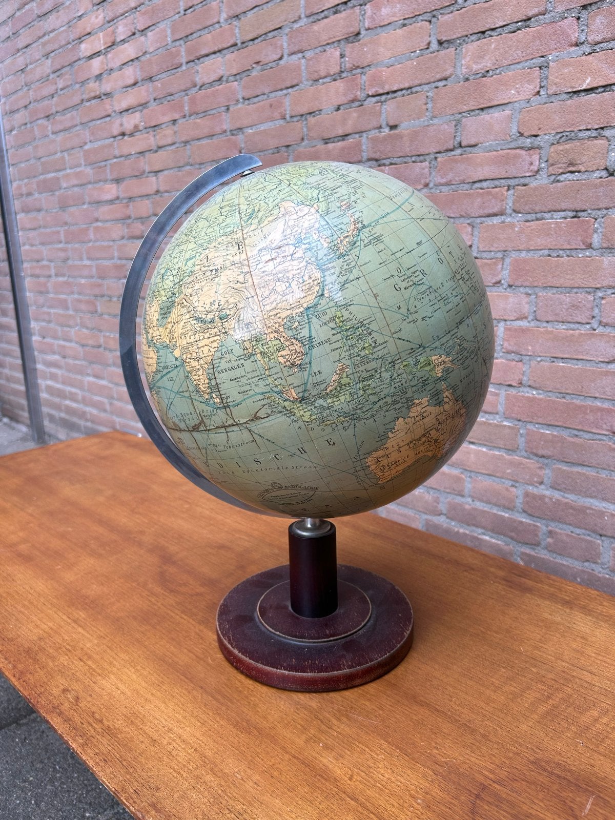Vintage Columbus wereldbol – retro decoratie, Huis en Inrichting, Ophalen, Gebruikt, Papier/karton, Antieke wereldbol