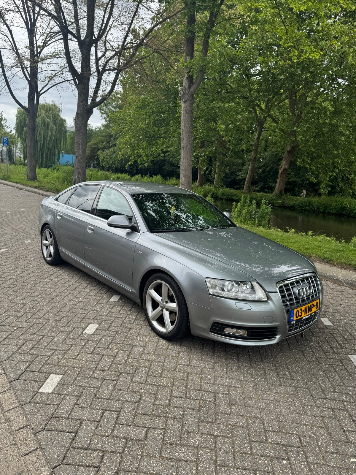 Audi A6 2.0 Tfsi 125KW AUT 2010 Grijs Limousine, Auto's, Audi, Zwart, 4 cilinders, 1984 cc, Parkeersensor