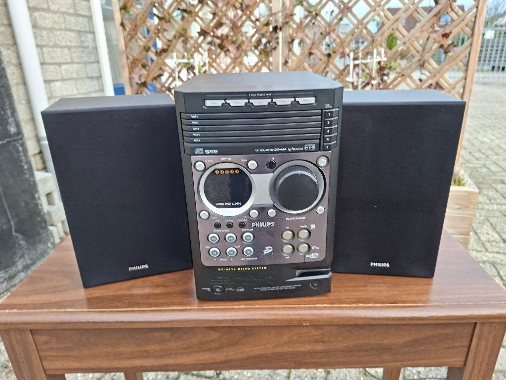 vintage 5 cd wisselaar stereotoren met tuner en usb, Overige merken, Gebruikt, Microset, Tuner of Radio