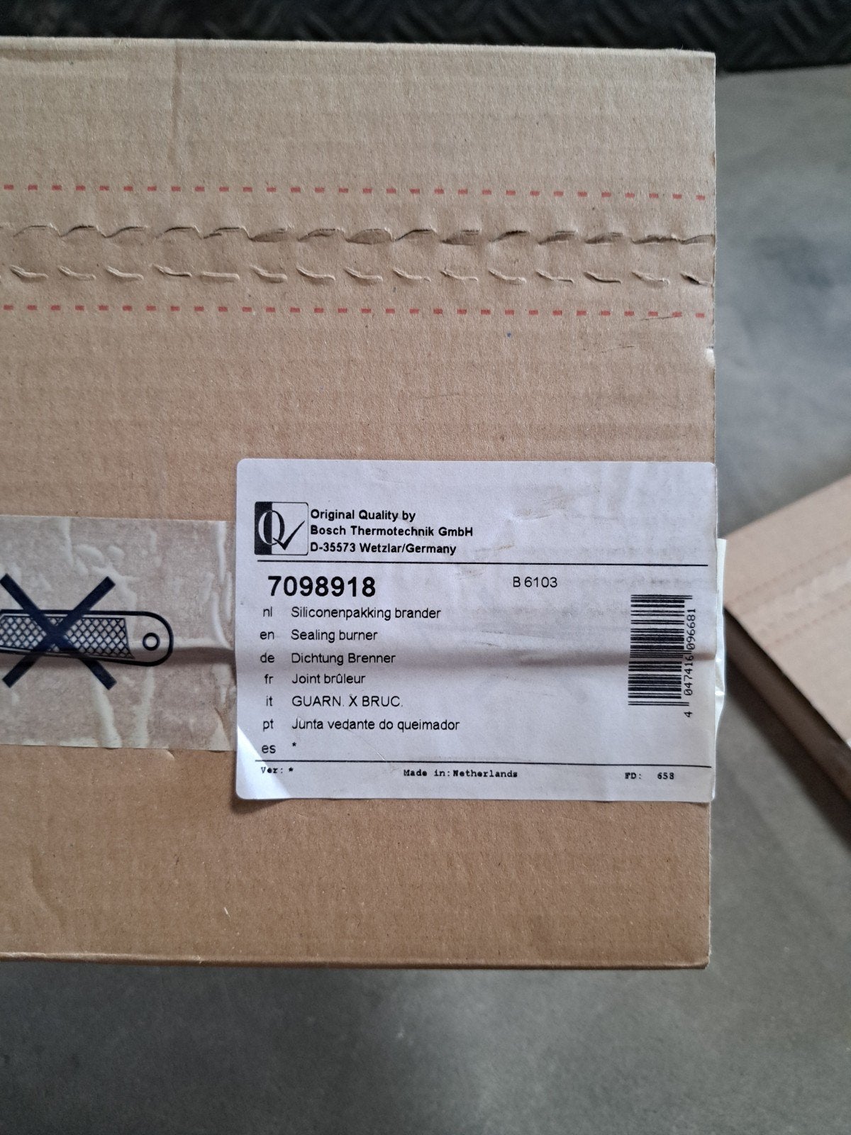 2x Nieuwe Nefit siliconenpakking brander 7098918, ., Nieuw, Ophalen of Verzenden, Onderdeel