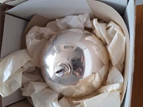 Grote zilverkleurige glazen kerstballen h, Gebruikt, Onbekend, Ophalen of Verzenden, Feinster glasschmuck