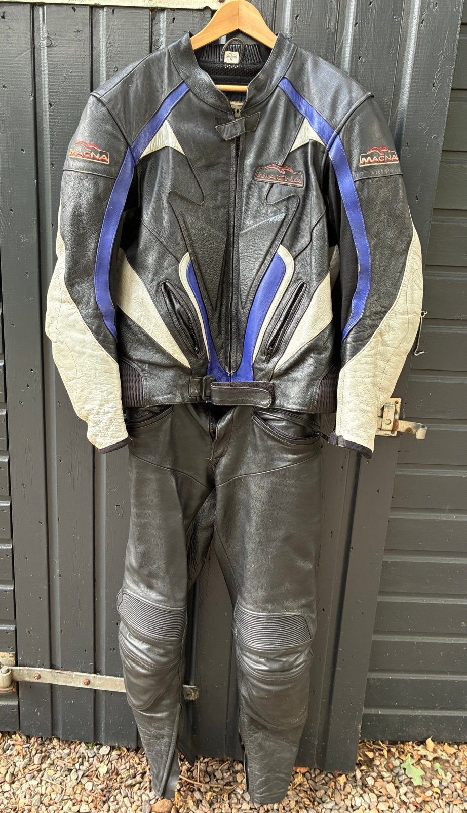 Leren motorpak Macna maat 56, Ophalen of Verzenden, Tweedehands, Combipak