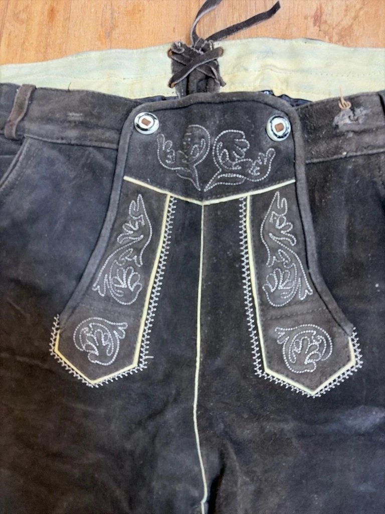 Originele Lederhosen XXXL maat 60, Bruin, Djt@dejuistetoon.eu, Overige maten, Ophalen of Verzenden