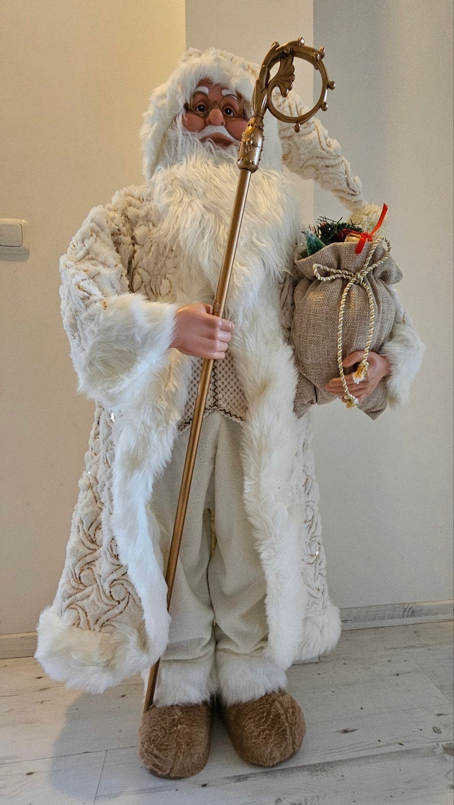 Kerstman 135 cm hoog, net echt!, Ophalen